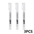 New 1/2/3PCS Waterproof Metal Marker Permanent White Paint Pen Washing Art Painting Graffiti Pens Fabric Wood Leather Marker1MM