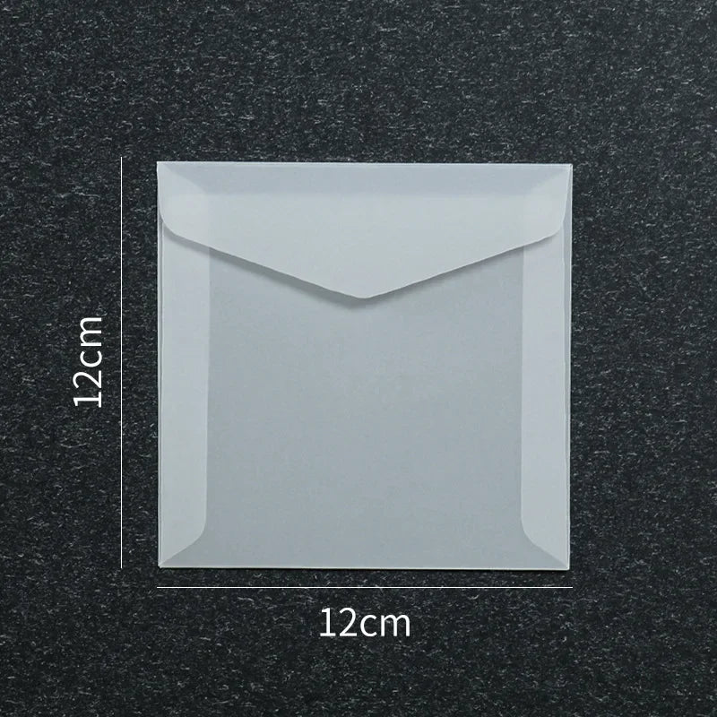 50pcs/lot Blank Translucent Envelope for Invitations Postcards European Giftbox Message Card Envelopes Wedding Business Letters