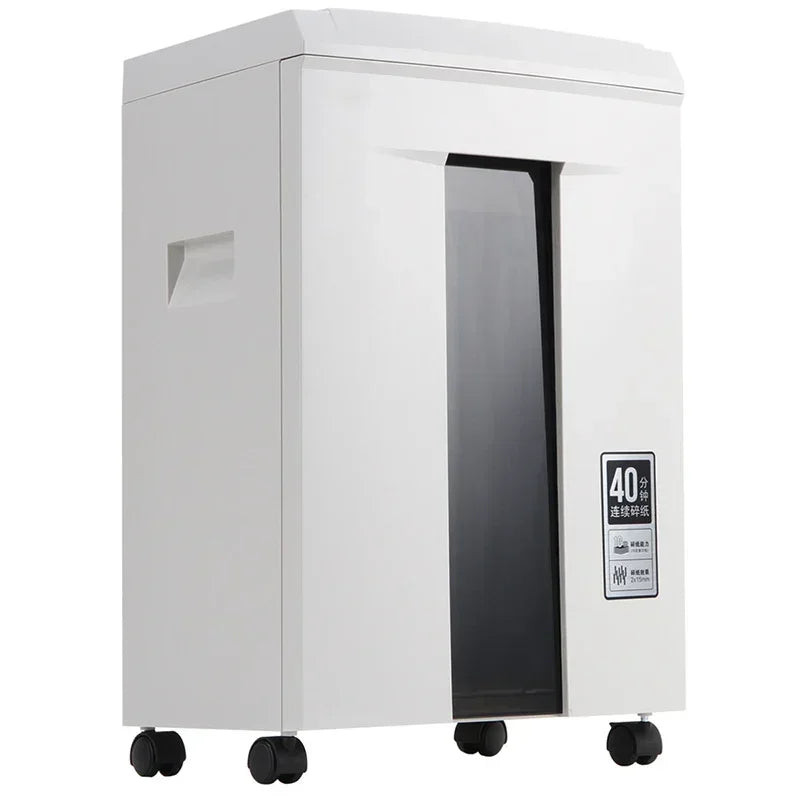 Hot Sale 20L Electric Shredder 2*12mm High Power 5 Level Secret Continuous 40 Minutes Work Office Home Paper Grinder Crusher Des
