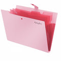 5 Pocket Plastic Pouch with Snap Button Accordion Folder File Organization A4 Size Document Folders WJJ06