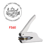 Custom Embosser Stamp,From the Library Embosser,Personalized Book Embosser Stamps,Custom Logo,Magic School,Gift for Book Lover