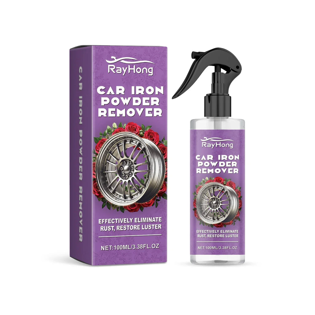 Car Paint & Wheel Iron Particles Powder Cleaning Super Rust Dust Remover Spray Metal Surface Defender Auto Rim Cleaner