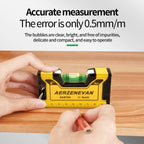 Mini Magnetic Level Gauge - High Precision Portable Horizontal & Vertical Metric Ruler Protractor for Home Use