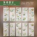 JIAMEI 30pcspack Floral Litmus Paper Materials Paper Decor Junk Journal DIY Scrapbooking Translucent Craft Aesthetics Paper