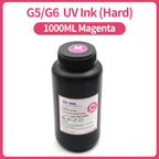 1000ML LED Curable UV Ink For Ricoh G5 G6 Gen3 Gen4 Gen4L Gen5 Gen5i Gen5S Gen6 G3 G4 G5i Printhead Hard Soft Neutral UV Ink