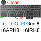 Keyboard Cover for Lenovo LOQ 15 16 17 Gen 11 10 9 15AHP11 15IHP11 15AHP10 15ARP10 15IRX10 17IRX10 Silicone Protector Skin Case