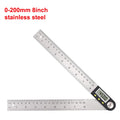 200mm 300mm Stainless Steel Digital Protractor Angle Ruler Electron Goniometer Angle Finder Meter Angle Gauge Measuring Tools