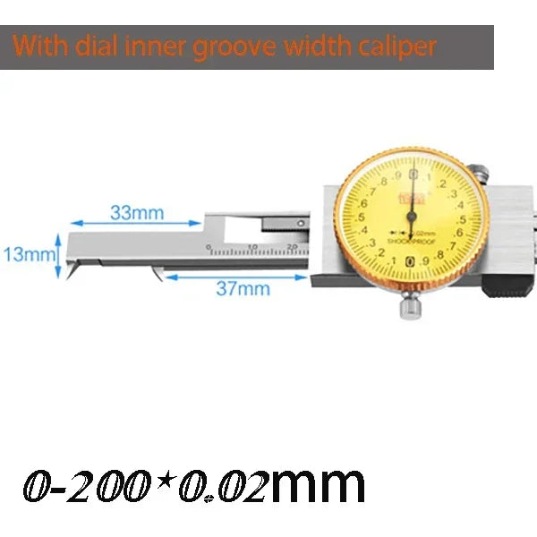 Electronic Inner Groove Width Digital Caliper 4-150 200mm High-Precision 0.01 Hole Inner Groove Measurement Tool