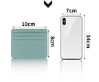 Fashion Slim PU ID Card Bag Credit Card Holder Men's Wallet Women's Wallet Mini Credit Card ID Card Bag Gift