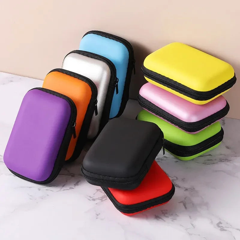 1-20PCS Headphone Organizer Portable Travel Cable Organizer Data Cable Organizer Bag Zipper Bag Electronics Organizer Bag