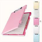 Portable A4 Nursing Clip File Plastic File Box Clipboard with Storage File Box Organizer Folder