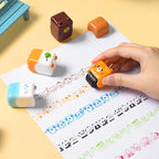 Cute Animals Cartoon Character Rolling Stamp DIY Creative Seal Graffiti Handbook Roller Decoration Stationery Journal Supplies