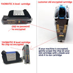 YAOMATEC A level W6900K high adhesion Handheld Online Inkjet Printer Cartridge quick dry solvent fast dry ink cartridge