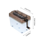 Mini Manual Paper Shredder Hand Crank A4 Document Cutter Desktop Shredder for Office School Home Easy Clean Dust Box ABS