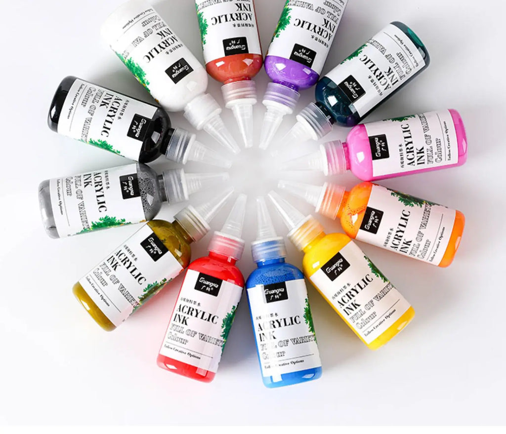 Premium Quality Water-based Ink Refill for Acrylic Paint Pen and DIY Crafts - Ideal Ink Supplement for Artists and Hobbyists