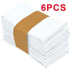 Plain Colour Napkins Durable Polyester Thicken Placemat Reusable for Kitchen Dining  Wedding Decoration