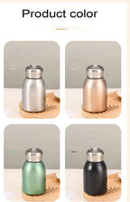 New High-value Mini Chubby Big Belly Cup 304 Stainless Steel Vacuum Thermos Cup Portable Carrying Ring Accompanying Cup