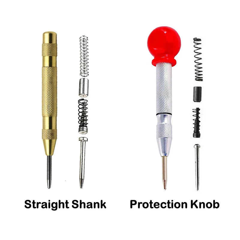 Automatic Center Punch 130MM Strong Adjustable Spring Loaded Drill Tool Woodworking Mental Puncher Loaded Marker Hand Tools