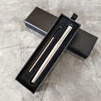 Luxury Metal Ball Point Pen Clip Signature Ballpoint Pens for Business Writing Office Stationery Customized Logo Name Case Gift