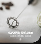 CAFEDEKONA Handheld Portable Electric Milk Frother, Mini Hand Mixer for Home Outdoor Barista Latte Art, AA Batteries Included