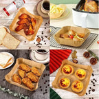 Paper for Airfrier Anti Fat Hot Air Fryer Silicone Oil Paper Air Fryer Liner Non-fat Paper Oven Accessories Nonstick Parchment