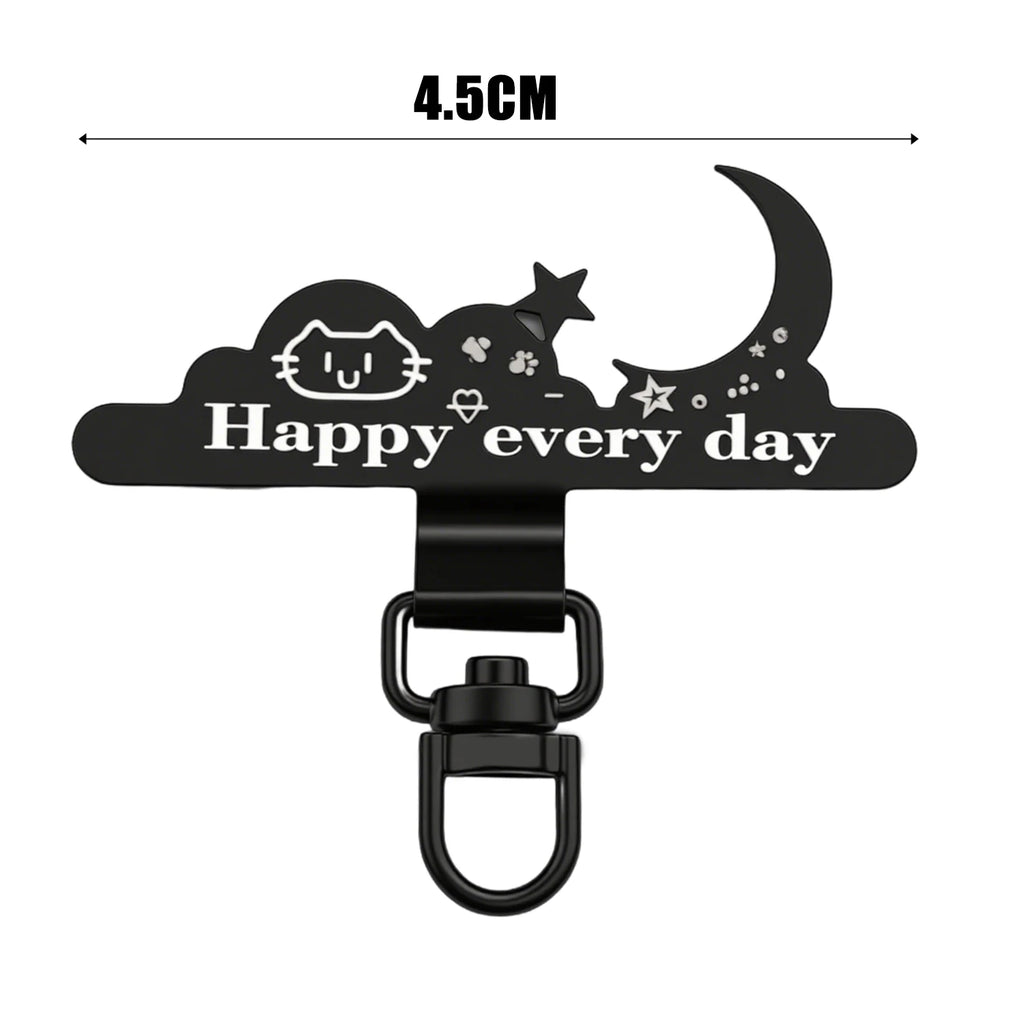4-1Pcs Phone Lanyard Patch Anti-Lost Replacement Phone Tether Tabs Metal Cute Mobile Phone Lanyard Tether Tabs Patch Clips Ins