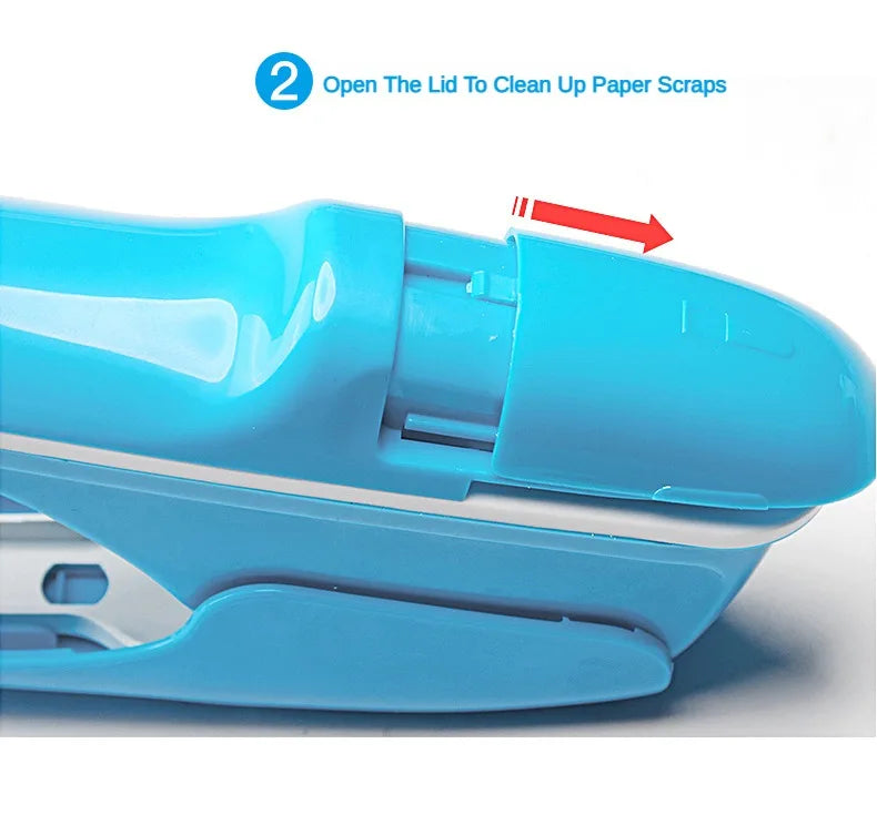 Mini Safe Stapler without Staples Staple Free Stapleless 8 Sheets for Paper Binding Business School Office Supplies Stationery