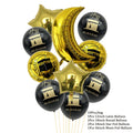 Black Gold Hajj Mubarak Disposable Paper Plates Cups Napkins Banner Balloons Home 2026 Eid Mubarak Islamic Muslim Party Supplies