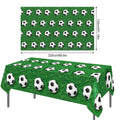 1pc Soccer Plastic Tablecloth Birthday Soccer Day for Soccer Birthday Decoration Disposable Party Soccer Table Cover Tableware