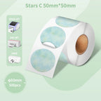 Phomemo PM-241BT Shipping Label Printer Label Sticker Round Label Square Label Rainbow Color DIY Logo Design Small Business
