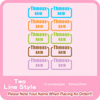 Custom Heat Transfers Name Sticker Personalized Washable Clothes Ironing Stickers Iron-on Labels Fabric Clothing Babysuit Tags