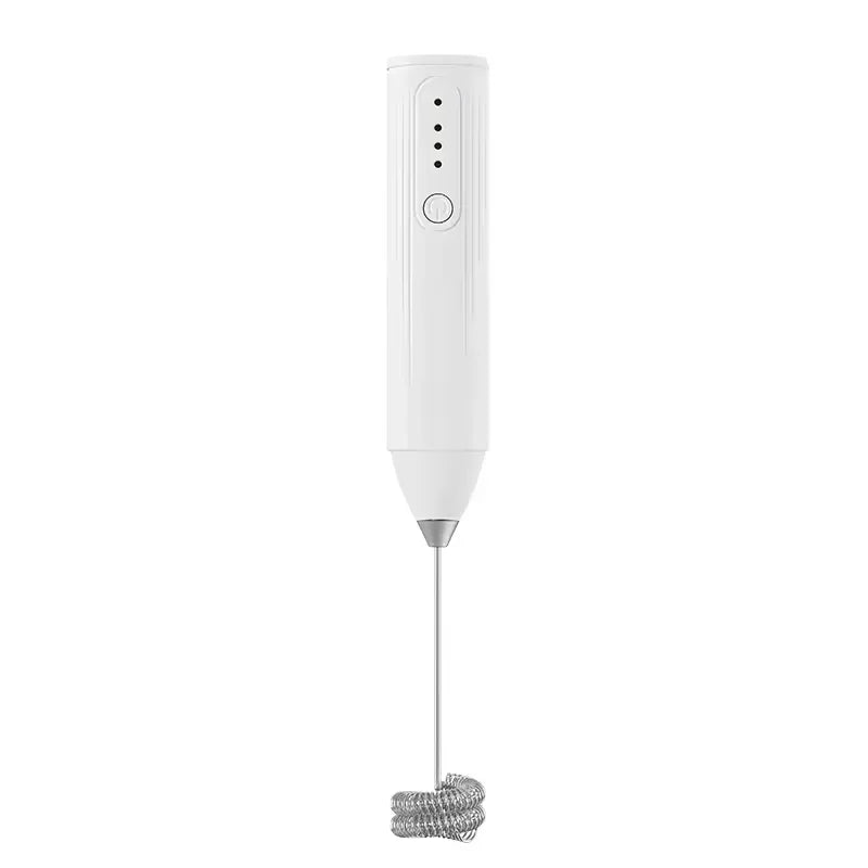 3-in-1 Electric Milk Frother & Hand Mixer, Wireless with Dual Spring, 3 Speeds & Type-C for Coffee, Baking, Kitchen & DIY Drinks