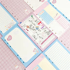 A6 Cute Loose-leaf Colorful Refill Inner Page Line Blank Grid Inner Page Inside Paper Stationery