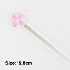 Glass Stirring Rod Moon Star Shape Stir Bar Coffee Cocktail Mixing Sticks Home Party Transparent Aesthetic Cocktail Muddler