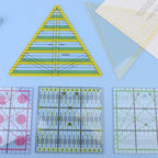 1/2pcs 15cm Quilting Patchwork Ruler Fabric Cloth Cutting Ruler Acrylic Sewing Rulers DIY Knitting Crafts Tailor Sewing Tools