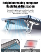 1 Pair Mini Portable Laptop Stand Computer Keyboard Holder Laptop Riser First/Second Gear Adjustment For Notebook Support
