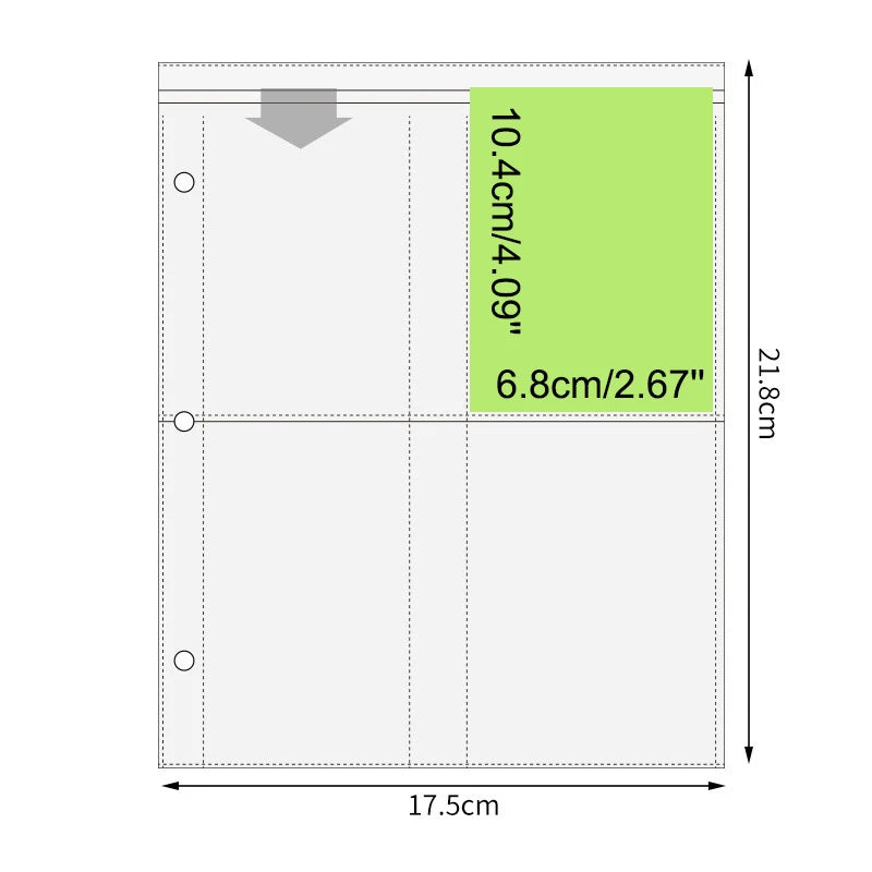 A5 3 Ring PU Leather Binder Kpop Photo Album Refill Pocket 1/2/4/6 3 Inch Photocard Sleeves PVC Free Postcard Collect Book Retro