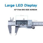 Digital Vernier Caliper 6 inch 0-150mm LCD Display Inch Metric Conversion High Precision Measurement Tool