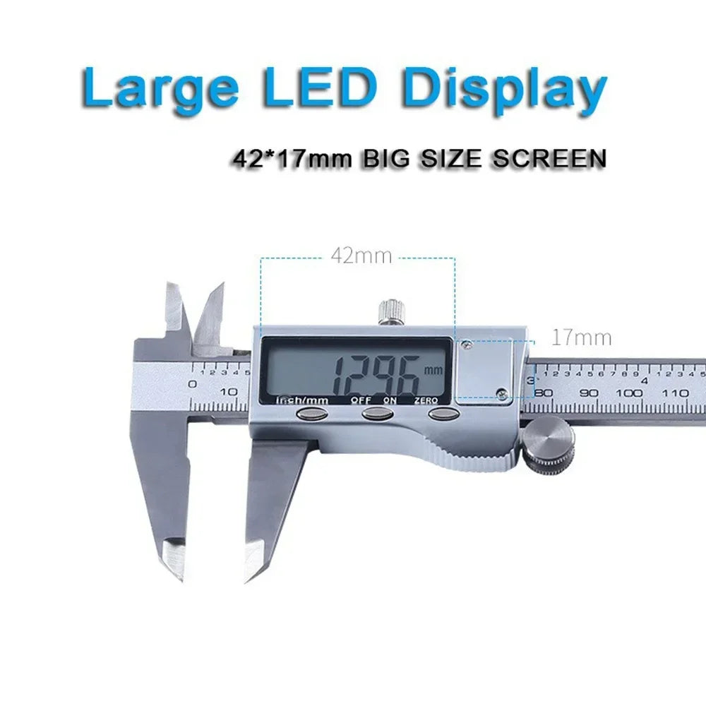 Digital Vernier Caliper 6 inch 0-150mm LCD Display Inch Metric Conversion High Precision Measurement Tool