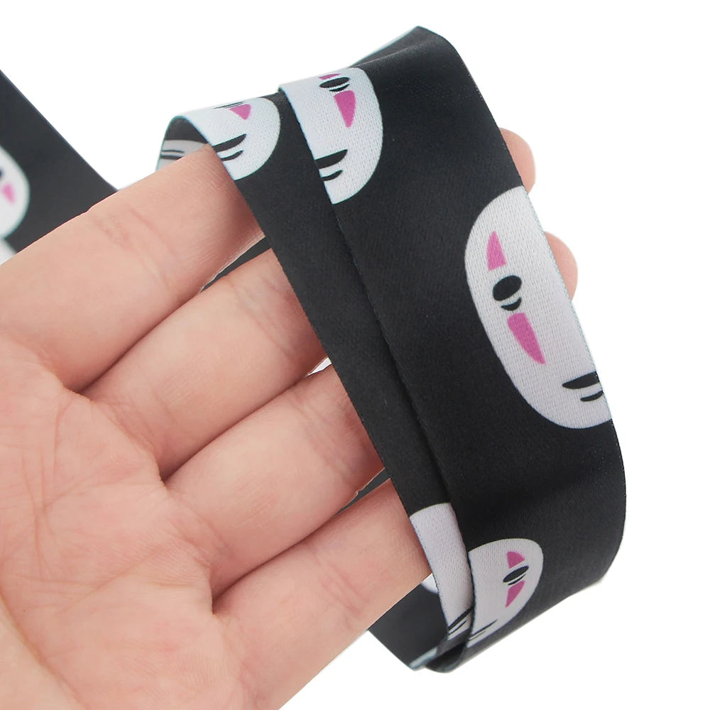 Anime Movie Lanyard Cute Cat Card Holder Neck Strap for Key ID Card Phone Straps Badge Holder Keyrings Cosplay Accessories Gifts