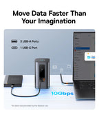 Baseus 11-IN-1 USB C HUB HDMI DP 4K@60Hz MST Triple Display USB 3.2 Splitter with RJ45 3.5mm Mic PD100W Magnetic Docking Station