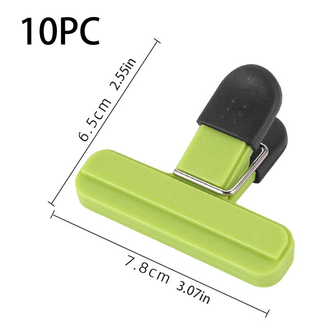 1-10 Food Clips, Large Bag Clips For Food Storage, Snack Clips With Sealed Handles