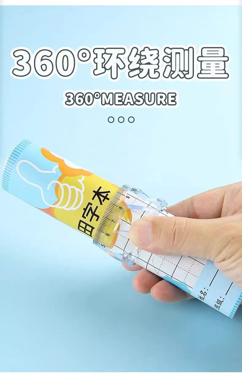 M&G Soft Straight Ruler Transparent 15/20cm Ruler Wave Ruler Painting Drawing Tool Bendable Multifunctional Creative Drawing Rul