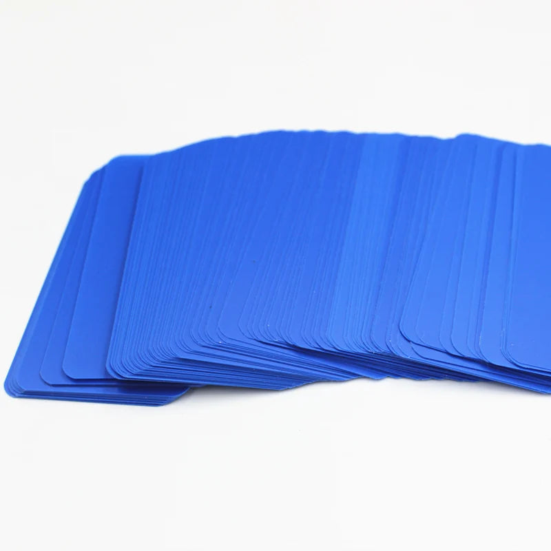 50pcs Rectangle Blank Plastic Tags Merchandise PVC Price Tags Waterproof Plastic Identification Hang For Small Business