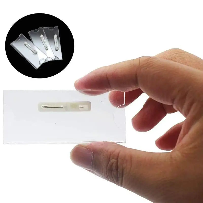 【CPI】10/20/30Pcs Name Tag Blank Name Badges Acrylic Name Tag Holders 70x30mm Insert Blank Acrylic Nameplate