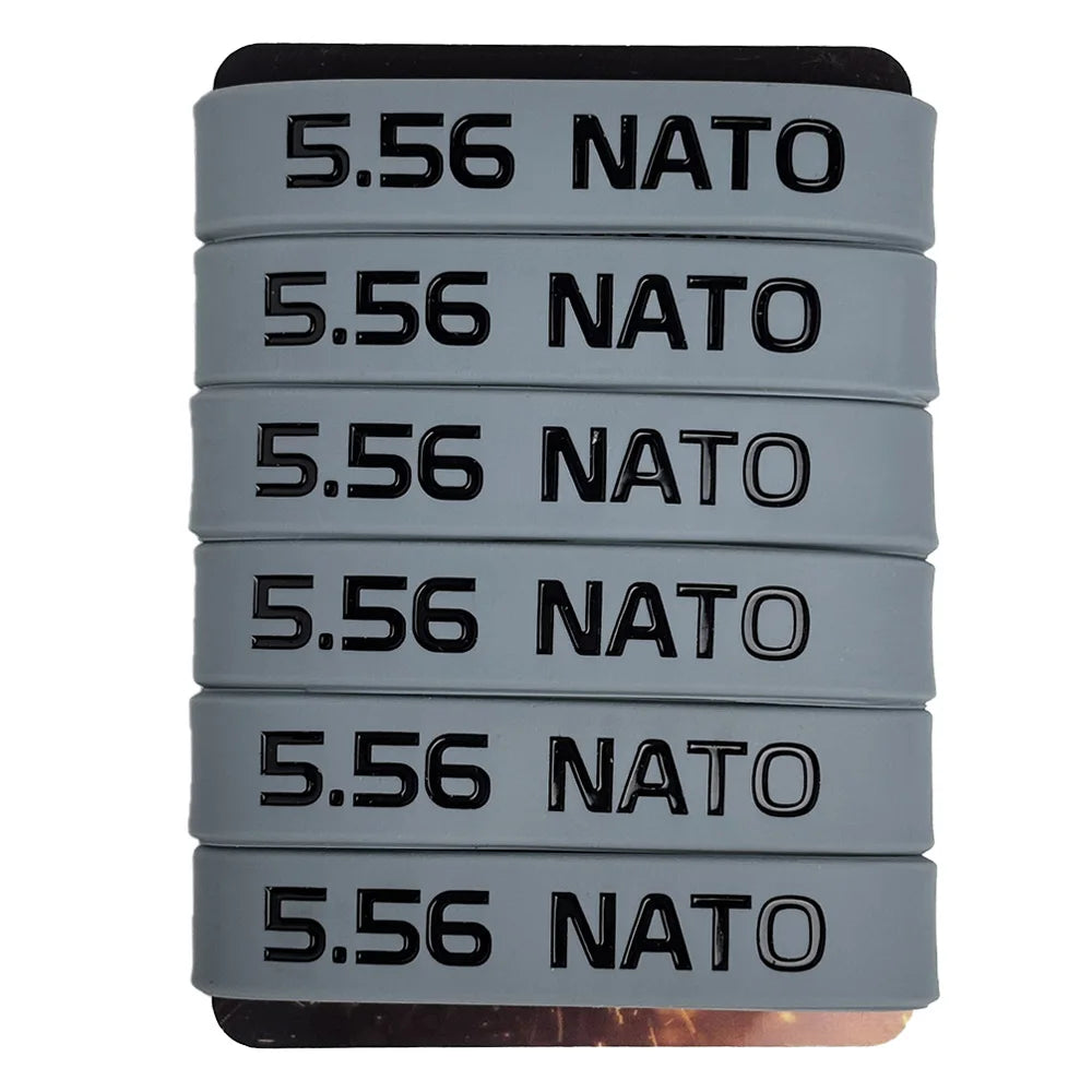 6 Pack Magazine Marking Band for 5.56 Nato Magazine Marking Rubber Band Anti-slip Convenient Identification for Gun Safety