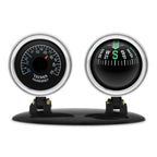 Car Compass Thermometer 2 in 1 Dashboard Navigation Guide Ball Compass Portable Accessories For Vehicle Car Auto Compass