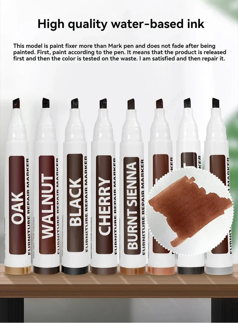 13/21Pcs Furniture Repair Pen Markers Remover Wood Scratches Restore Kit Scratch Filler Paint Wooden Cabinet Floors Tables