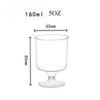 10/20/30pcs Disposable Dessert Cups Round Mouth Plastic Yogurt Mousse Cake For Birthday Party Appetizer Wedding Chocolate Cup