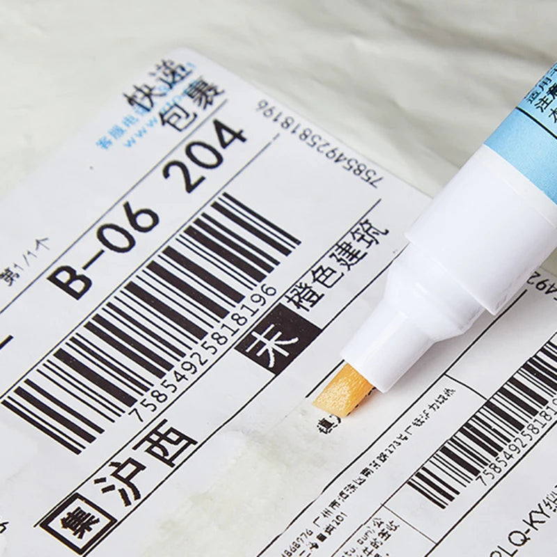 Portable Correction Pen 3 Seconds To Erase Correction Fluid Pen Thermal Paper Parcel Label Correction Fluid Privacy Protection